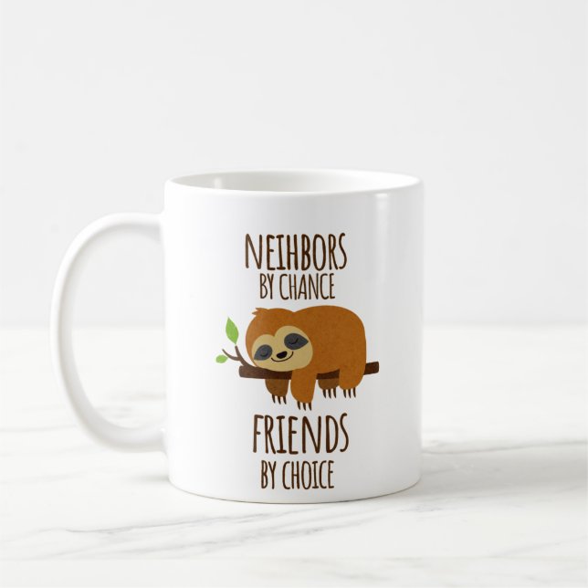Mug Voisins par Chance Amis Par Choice Bestie (Gauche)