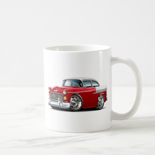 Mug Voiture 1955 Rouge-Blanche de Chevy Belair (Droite)