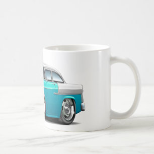 Mug Voiture 1955 Turquoise-Blanche de Chevy Belair