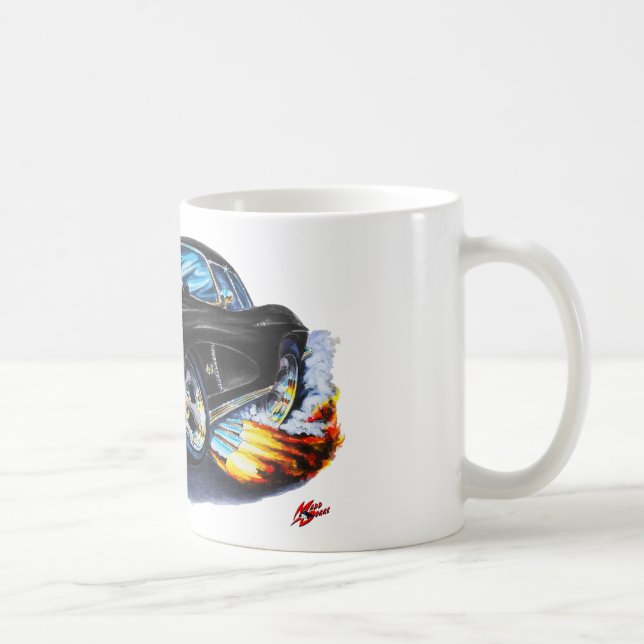 Mug Voiture 1962 noire de Corvette (Droite)
