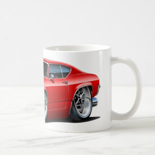 Mug Voiture 1968 blanche rouge de Chevelle