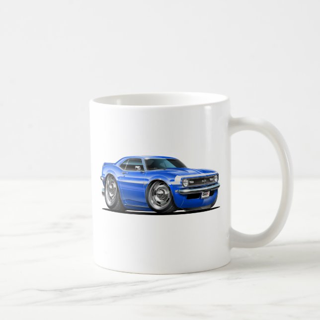 Mug Voiture 1968 Bleu-Blanche de Camaro (Droite)