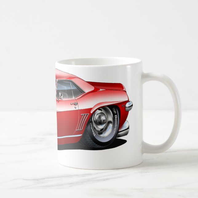 Mug Voiture 1969 Rouge-Noire de Camaro (Droite)