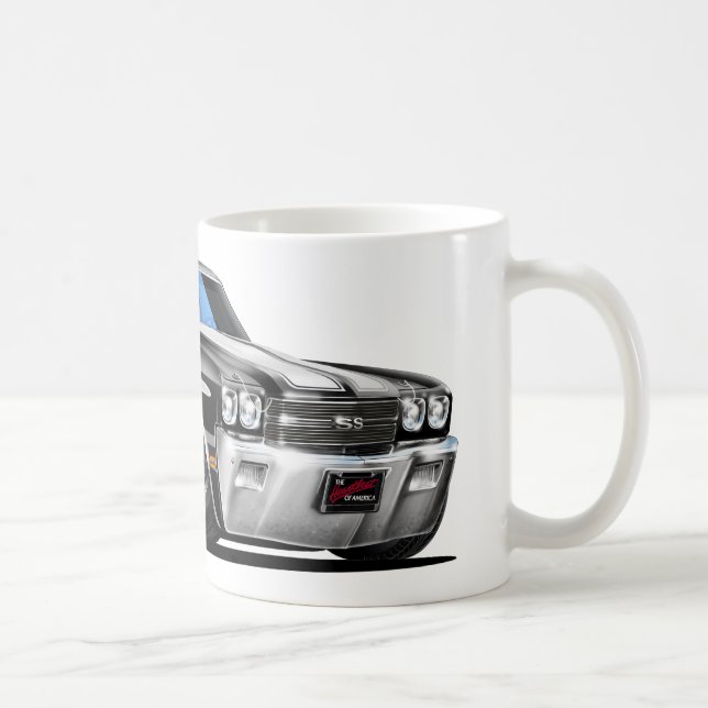 Mug Voiture 1970 Noir-Blanche de Chevelle (Droite)