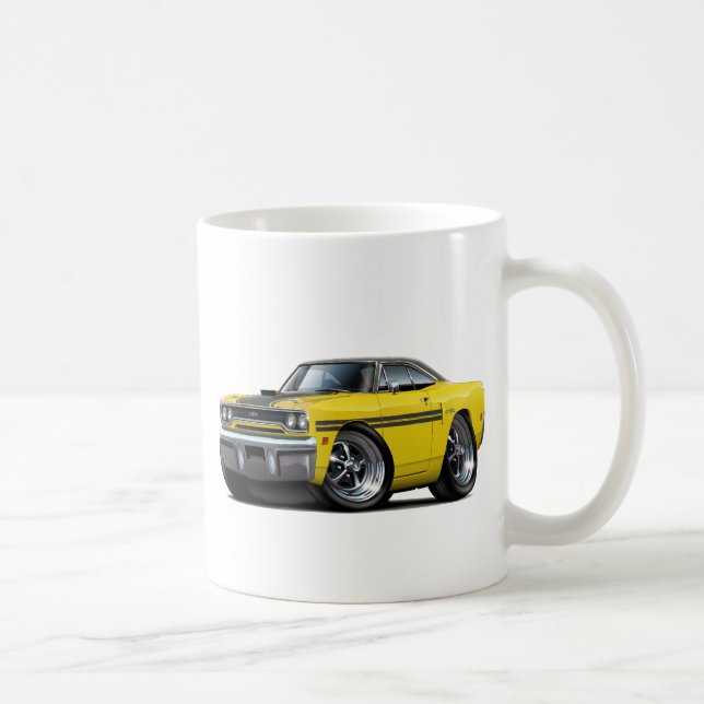 Mug Voiture 1970 supérieure Jaune-Noire de Plymouth (Droite)