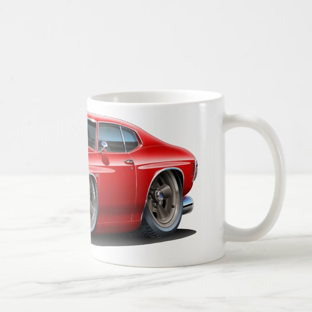 Mug Voiture 1971-72 Rouge-Noire de Chevelle (Droite)