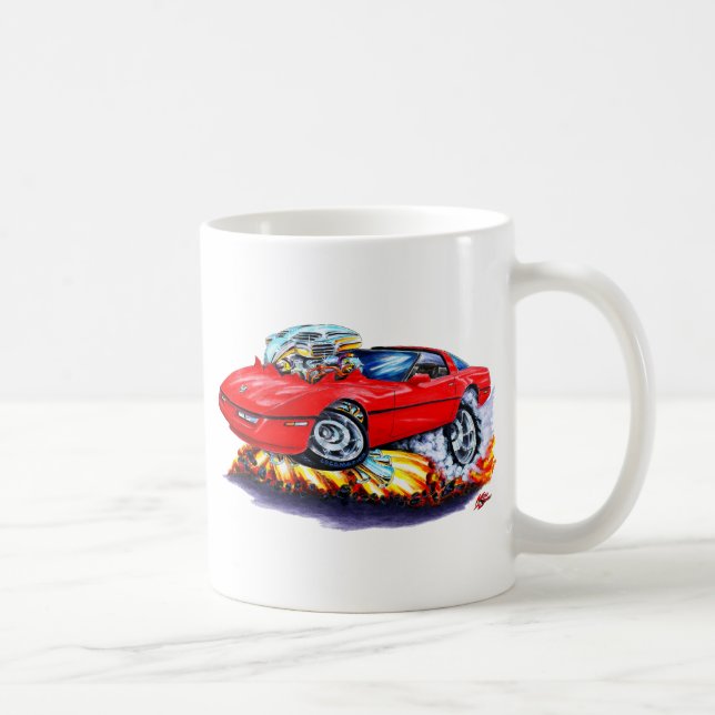 Mug Voiture 1984-93 de rouge de Corvette (Droite)