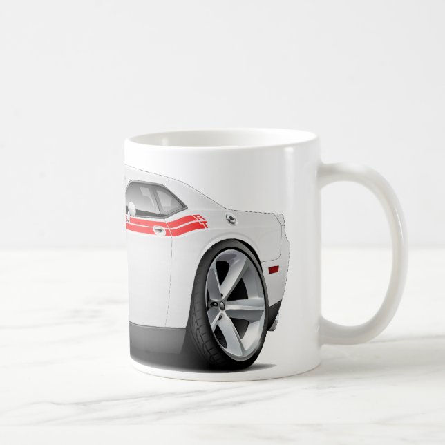 Mug Voiture 2009-11 Blanc-Rouge du challengeur droite (Droite)