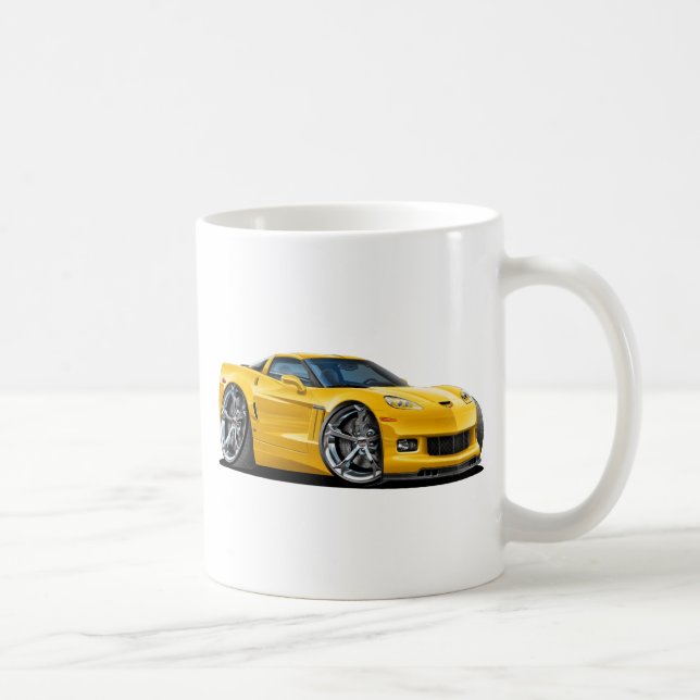 Mug Voiture 2010-12 jaune de Corvette (Droite)