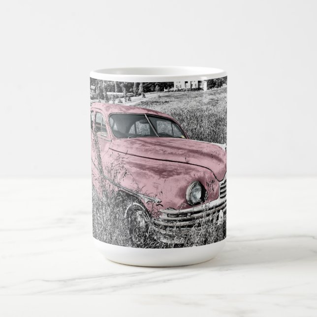 Mug Voiture classique rose (Centre)