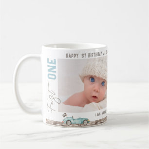 Mug Voiture de course "Fast ONE" Boug cadeau d'anniver