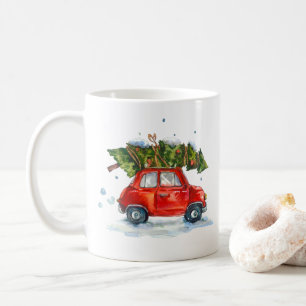 Mug - voiture de Noël