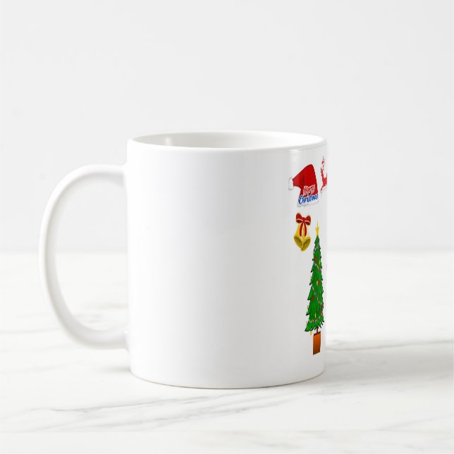 Mug Voiture de rennes père Noël (Gauche)
