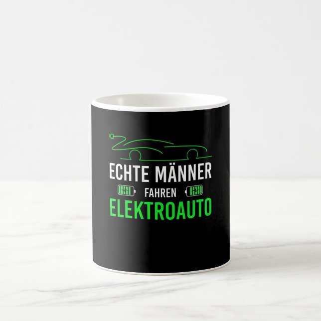 Mug Voiture Électrique Pour Les vrais Hommes Conducteu (Centre)