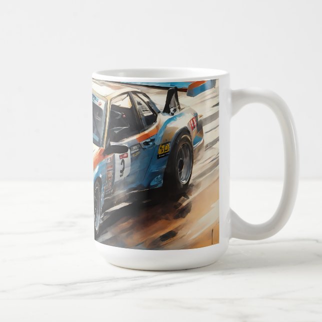 Mug Voiture Sporty Blue Racing (Droite)