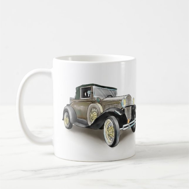 Mug Voiture Vintage (Gauche)