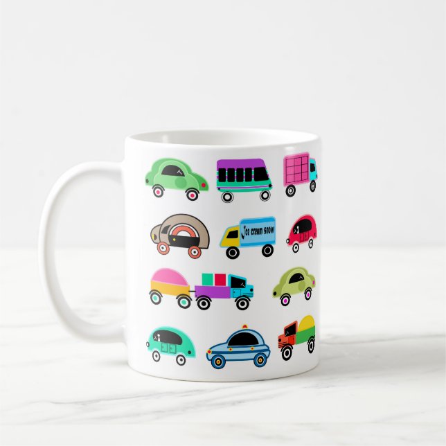 Mug Voitures amusantes (Gauche)