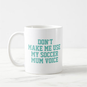 Mug Voix de maman de football moderne Football entraîn