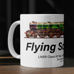 Mug Volant Scotsman Steam Train Anglais Locomotive