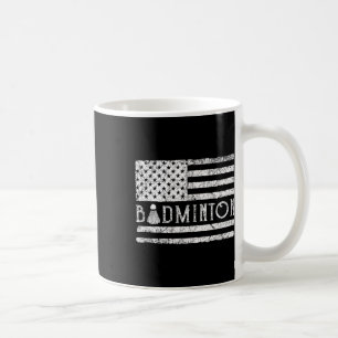Mug Volants de Badminton Américain Drapeau Usa Drôle P