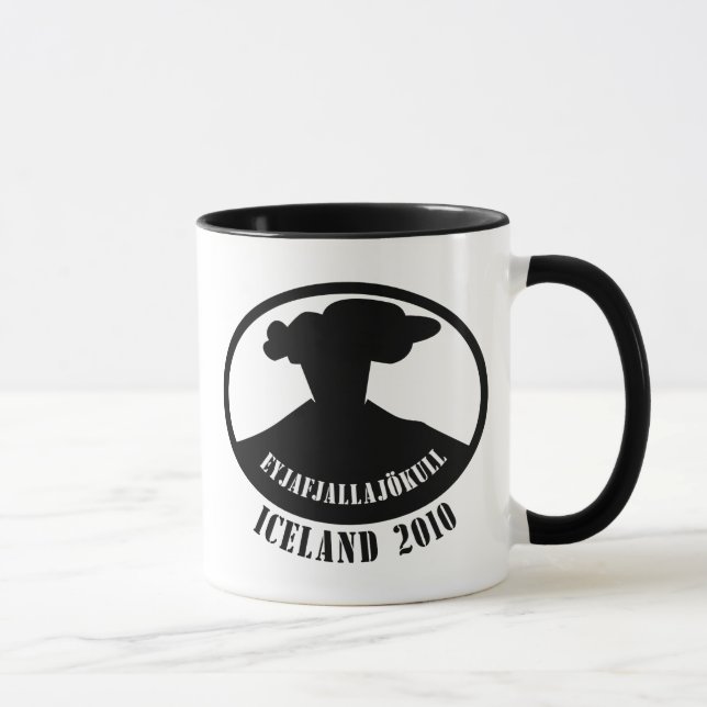 Mug Volcan 2010 de l'Islande (Droite)