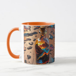 Mug Volcan Mignon Fantastique Dans Une Bouteille