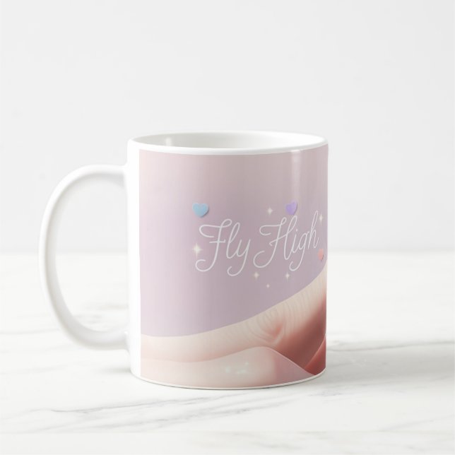 Mug Voler Le Papillon Haut Sur Le Doigt (Gauche)