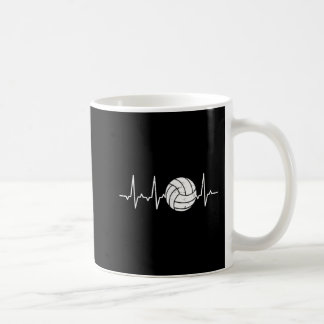 Mug Volleyball Heartbeat Cute Fun