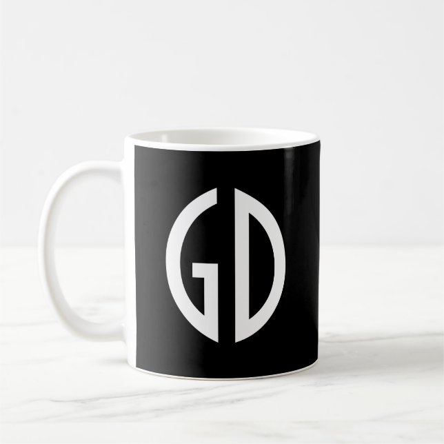 Mug Vos idées de monogramme simplement 1 (Gauche)