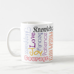 Mug Vos Mots Votre Voie polices de caractères Couleurs