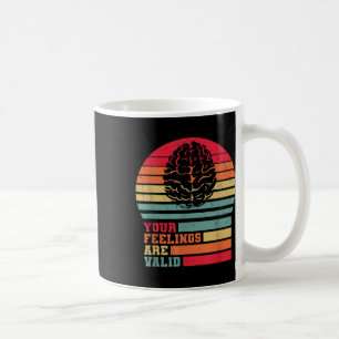 Mug Vos sentiments sont valides Santé mentale Vintage 