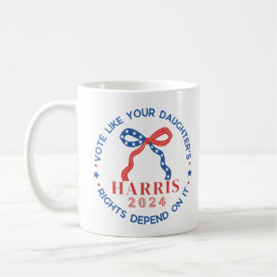 Mug Votez les droits de votre fille Harris 2024