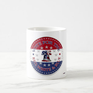 Mug Votez pour le Red, White Blue Liberty Bell 13 & 50