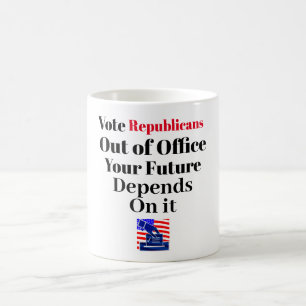Mug Votez pour les républicains en dehors du bureau Ca
