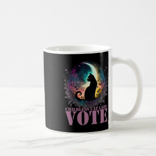 Mug Votez pour une dame de chat sans enfant