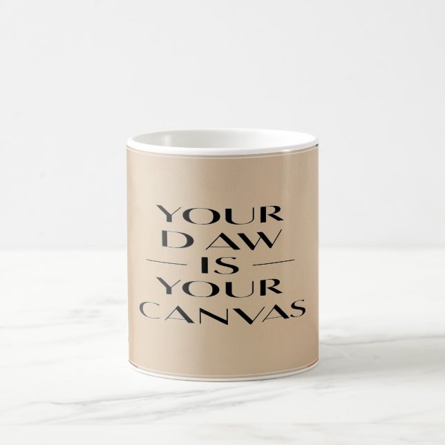 Mug Votre bureau est votre canvas option 2 (Centre)