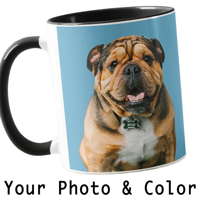 Mug Votre chien Photo personnalisée Couleur mignonne C (Créateur téléchargé)