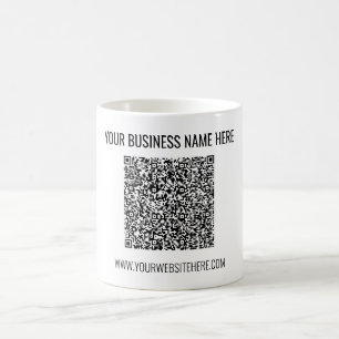Mug Votre code QR et votre texte personnalisé Bouchon