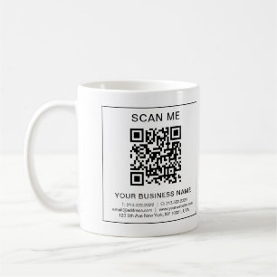 Mug Votre entreprise Entreprise Entreprise Code QR Inf