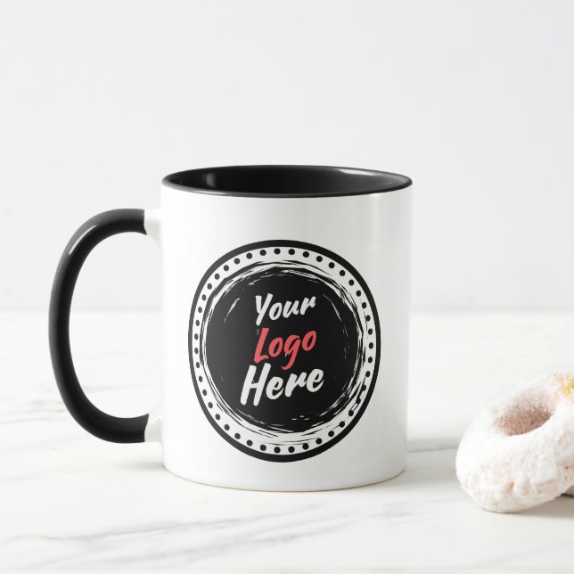Mug Votre Logo Est Marqué Par L'Entreprise Ici (Avec donut)