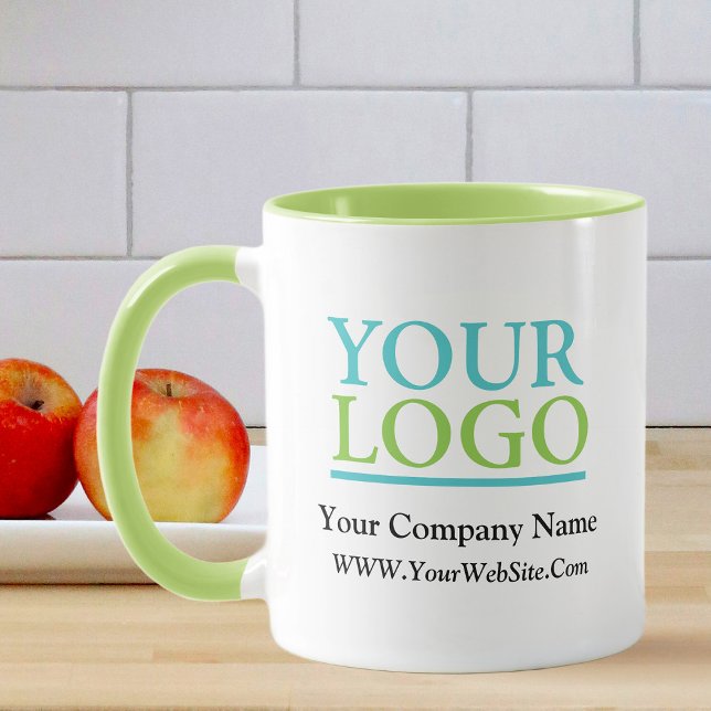 Mug Votre logo ici, nom et site Web Promo (Créateur téléchargé)