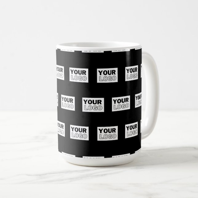 Mug Votre logo ou votre conception | Arrière - plan de (Devant droit)