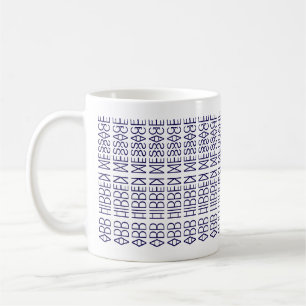 Mug Votre message caché personnalisé 149NW Novelty