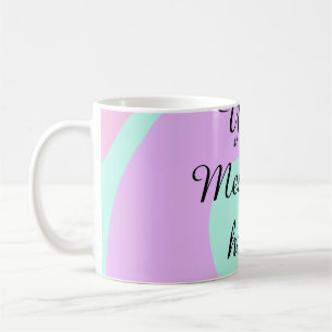 Mug Votre message ici ajouter texte nom monogramme ros