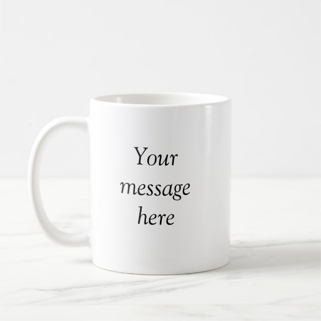 Mug Votre message ici ajoutez le nom de texte image mo (Gauche)