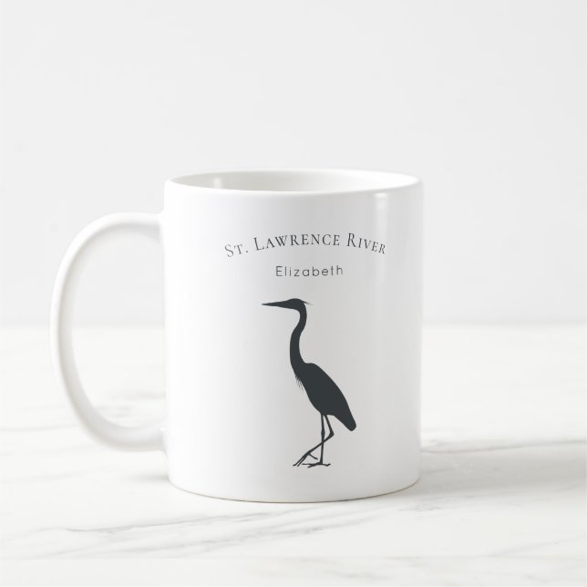 Mug votre nom de texte personnalisé Silhouette Great B (Gauche)