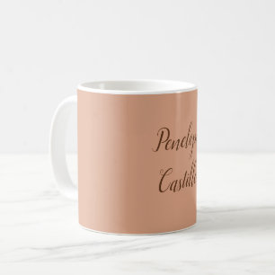 Mug Votre nom Moderne Simple Tumbleweed Couleur