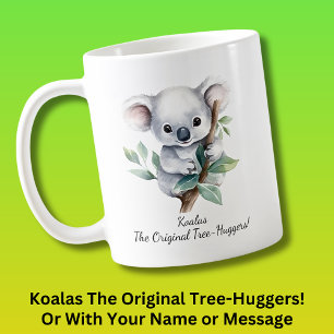 Mug Votre nom Texte, Koalas - Les Huggers d'arbre orig