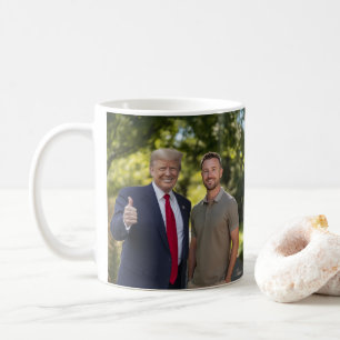 Mug Votre photo avec le président Donald Trump 2024 Dr