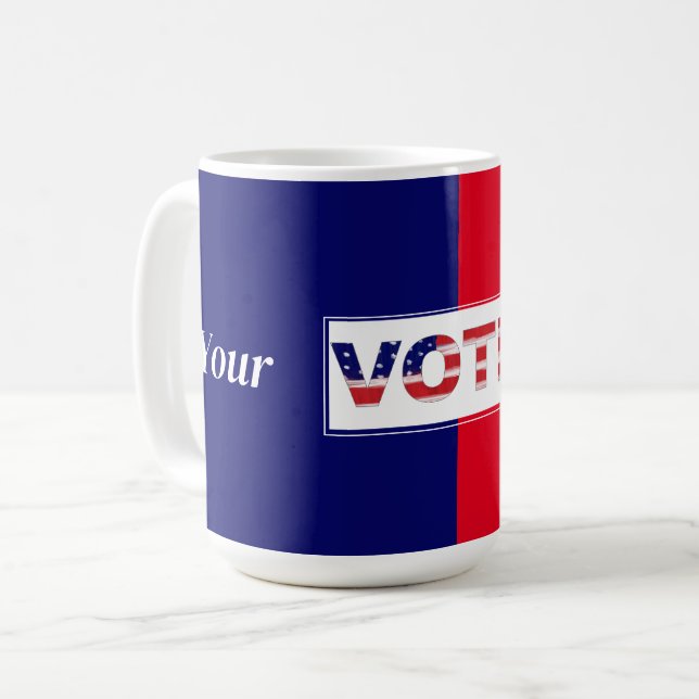 Mug Votre vote compte (Devant gauche)